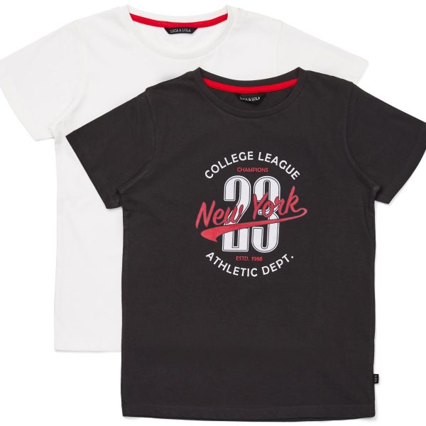 Luca &  Lola Riccione T-Shirt 2-pack|Black/White 86-92