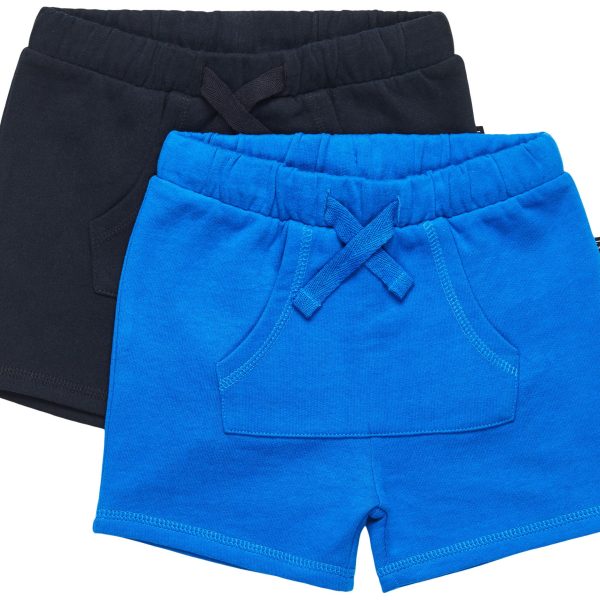 Luca &  Lola Ricolo Shorts 2-pack|Black/Blue 110-116