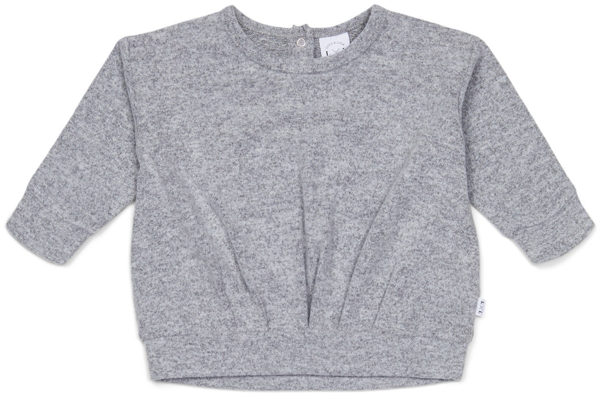 Luca &  Lola Rosella Tröja Baby|Grey Melange 80
