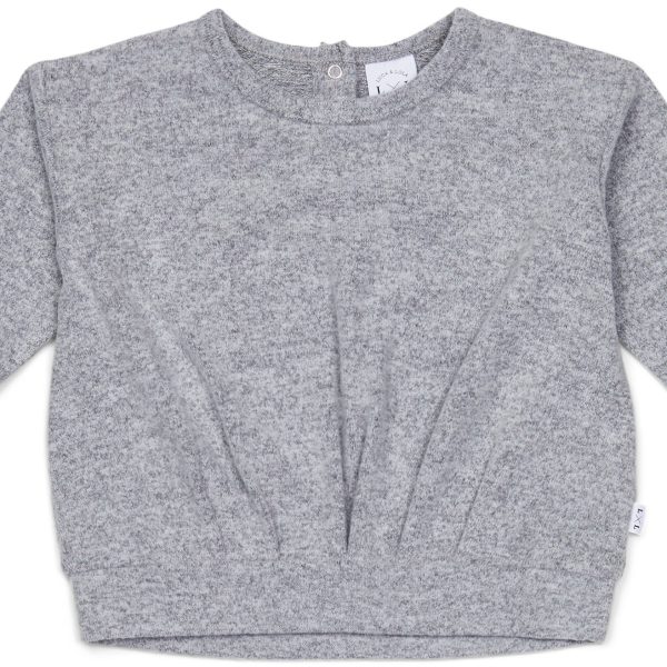 Luca &  Lola Rosella Tröja Baby|Grey Melange 80