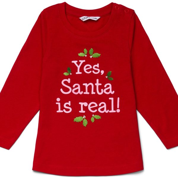 Luca &  Lola Topp Santa Is Real|Red 74