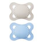 MAM Silikon Napp 0-6m 2-Pack|Blue