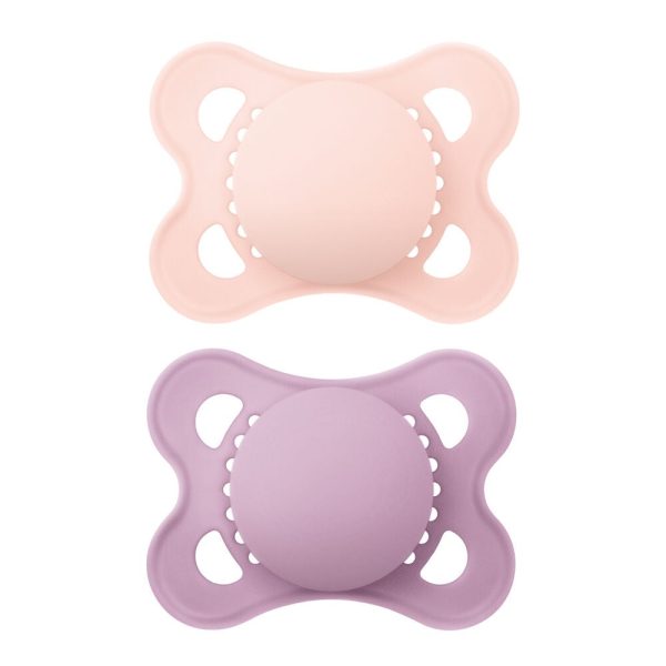 MAM Silikon Napp 0-6m 2-Pack|Pink