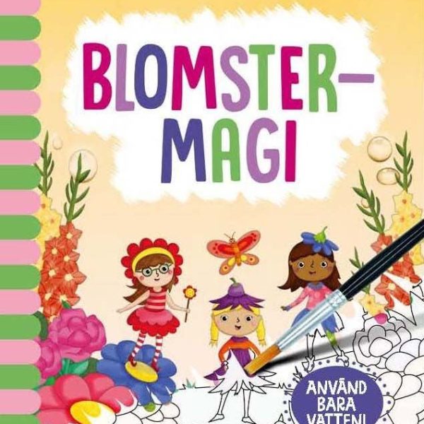 Magisk Vattenmålning Målarbok Blomstermagi