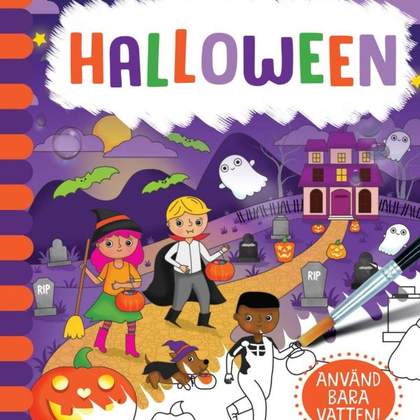 Magisk Vattenmålning Målarbok Halloween