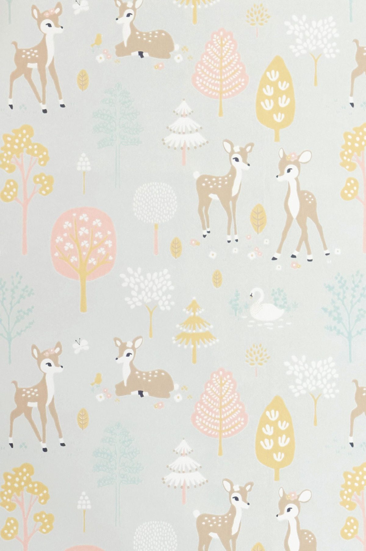 Majvillan Tapet Golden Woods|Soft Grey