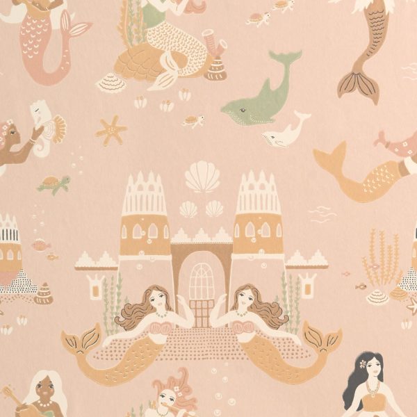 Majvillan Tapet Mermaid Reef|Sweet Pink