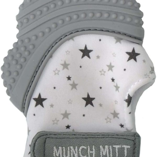 Malarkey Kids Munch Mitt Bitleksak|Grey Stars