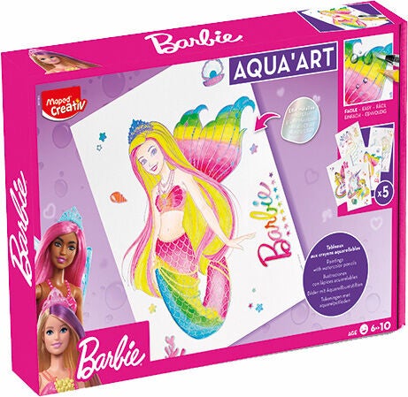 Maped Creativ Barbie Akvarellset med Mallar|