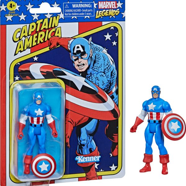 Marvel Legends Retro Captain America 9|5 cm