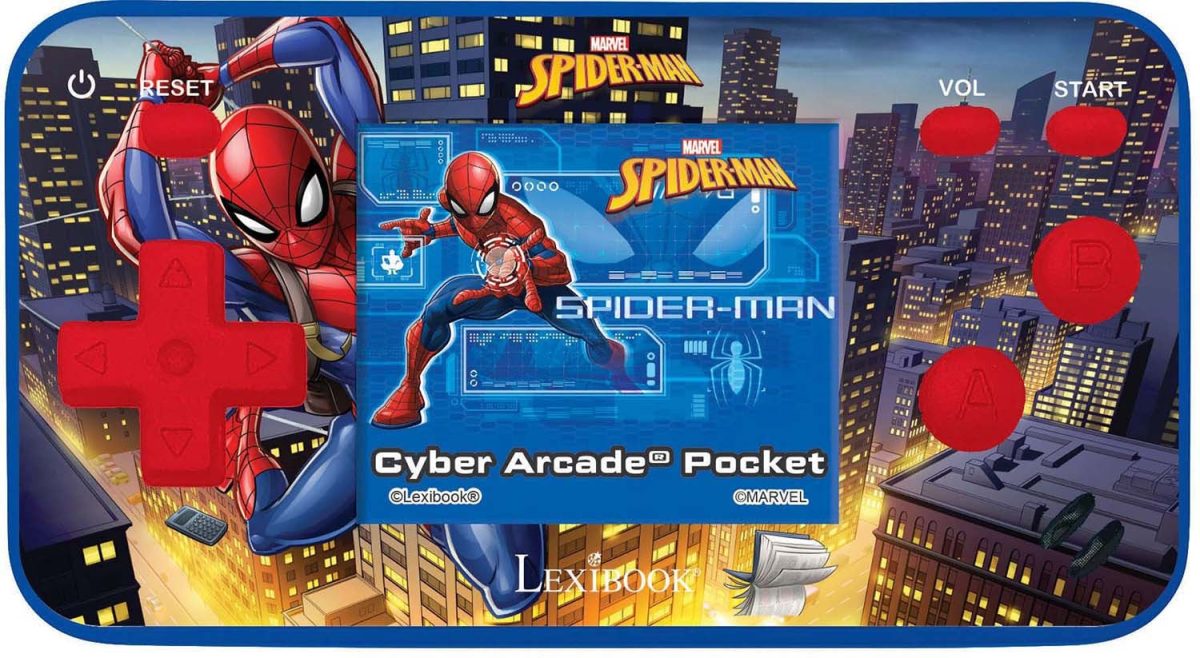 Marvel Spider-Man Cyber Arcade Pocket|150 Games Spelkonsol