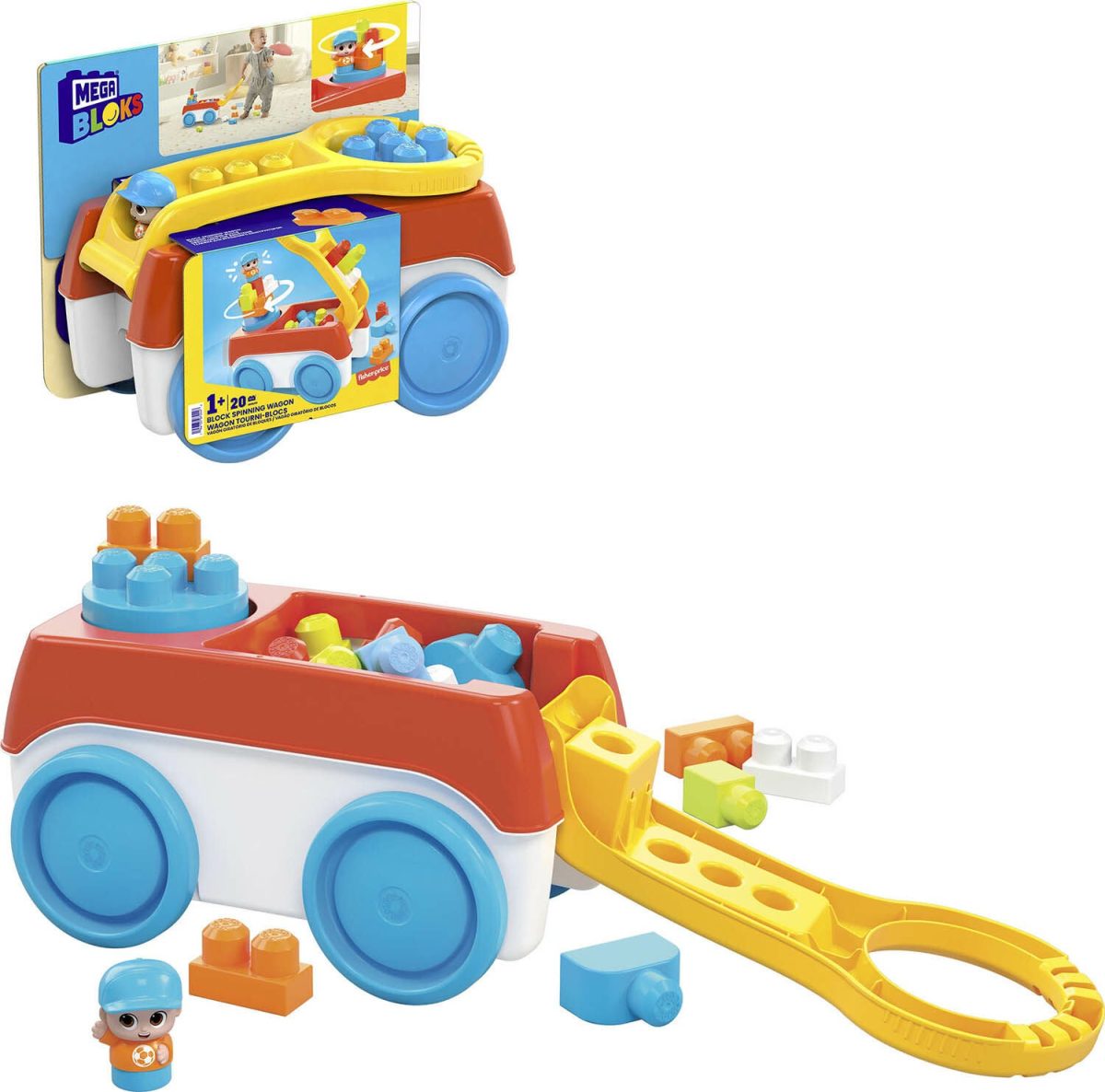 Mega Bloks Byggklossar Block Spinning Wagon|