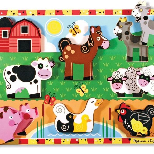 Melissa &  Doug Pussel Bondgård 8 Bitar