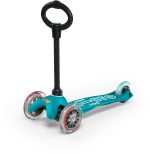 Micro Sparkcykel Trehjuling Mini 3-i-1 Deluxe|Turkos