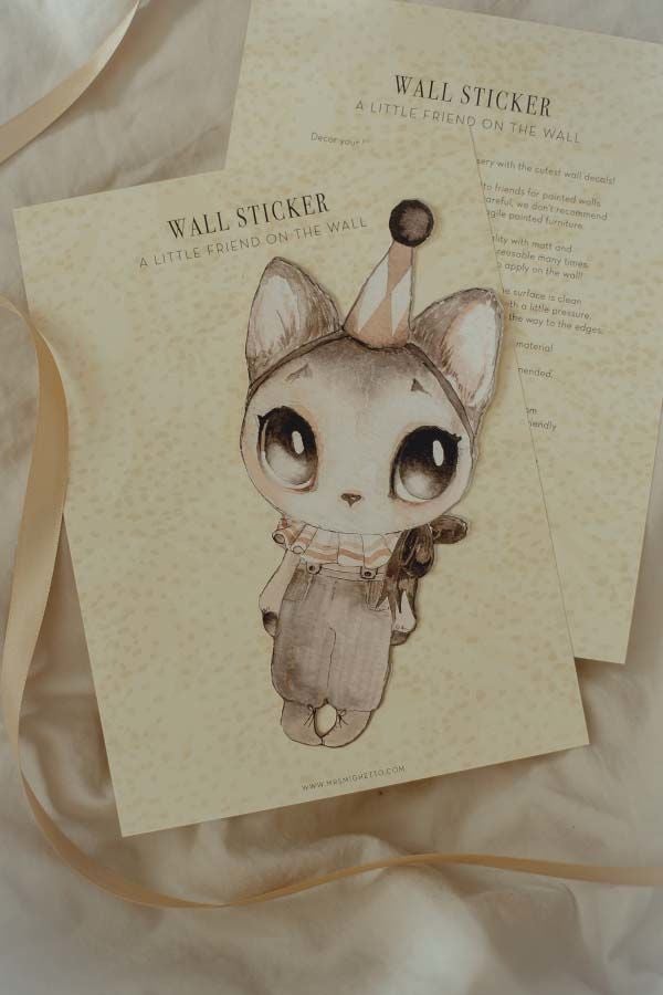 Mrs Mighetto Wallsticker|Dear Meow