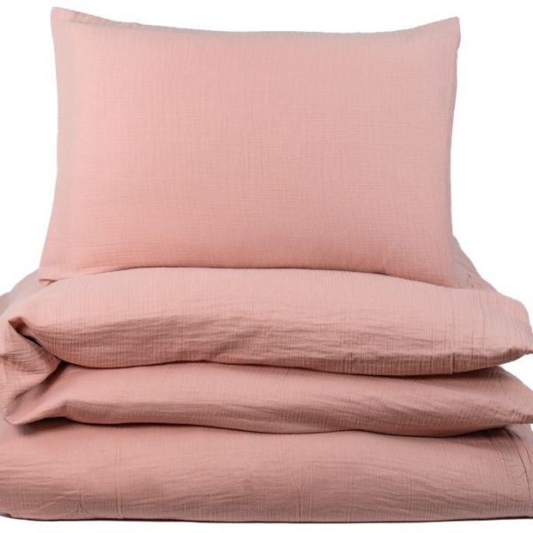 NG Baby Bäddset Muslin 100x130|Dusty Rose