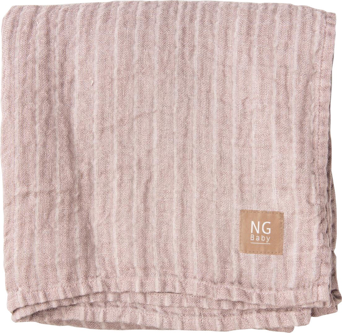 NG Baby Linnefilt 100x100|Dusty Pink