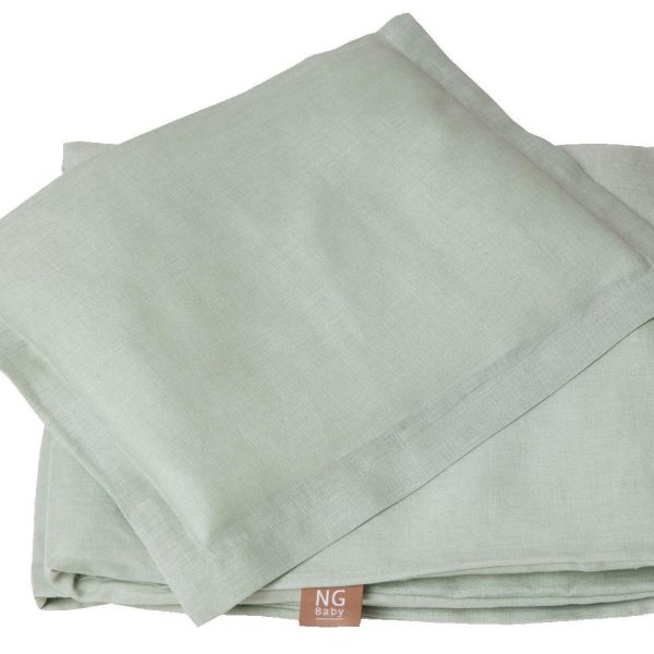 NG Baby Påslakanset 100x130|Sage Green