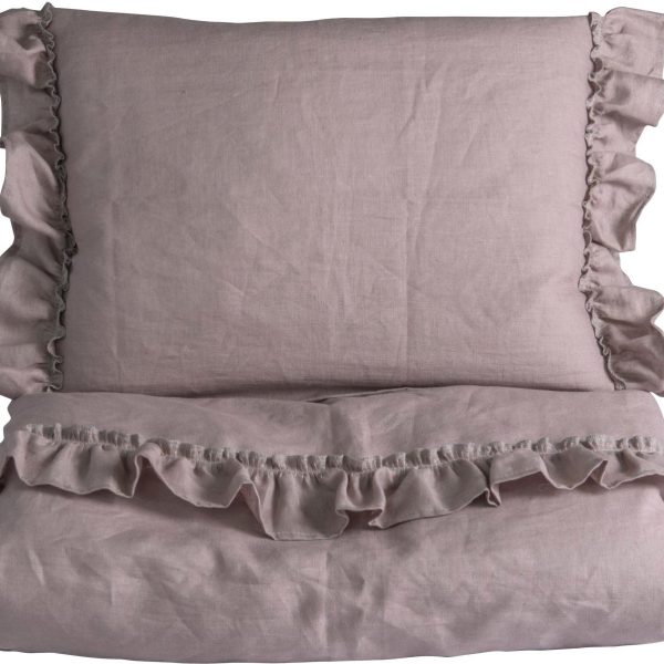 NG Baby Påslakanset 80x70 Mood Ruffles|Dusty Pink