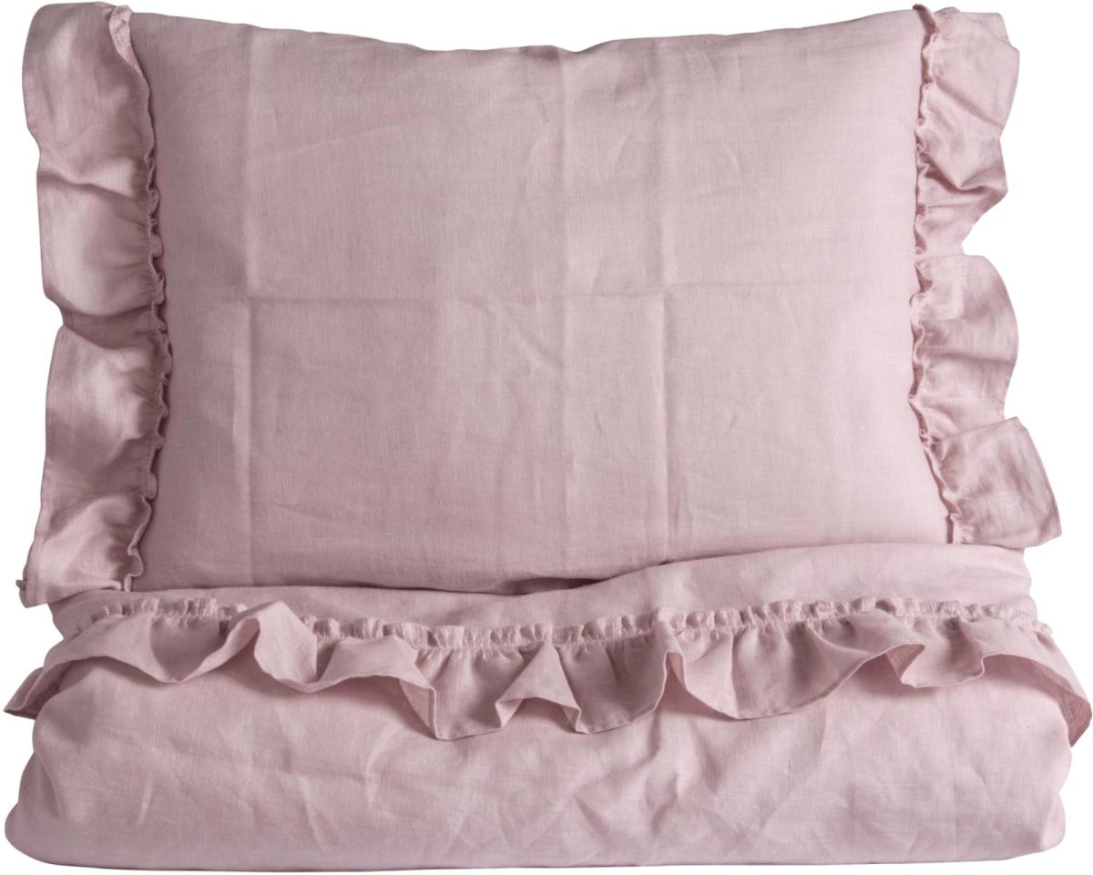 NG Baby Påslakanset 80x70 Mood Ruffles|Rose