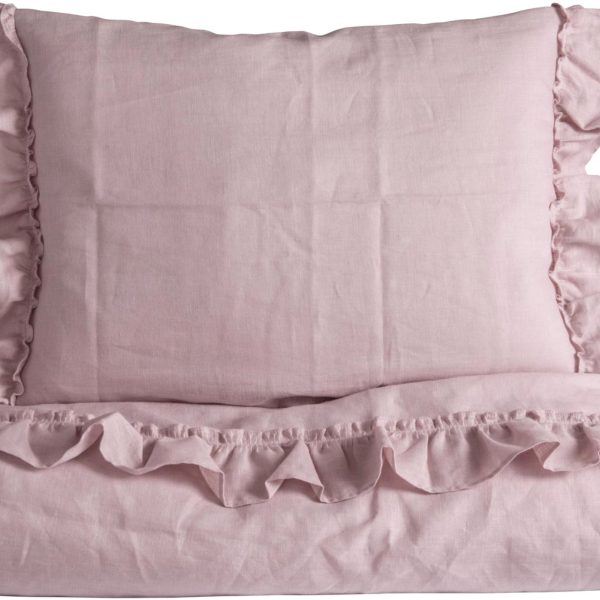 NG Baby Påslakanset 80x70 Mood Ruffles|Rose