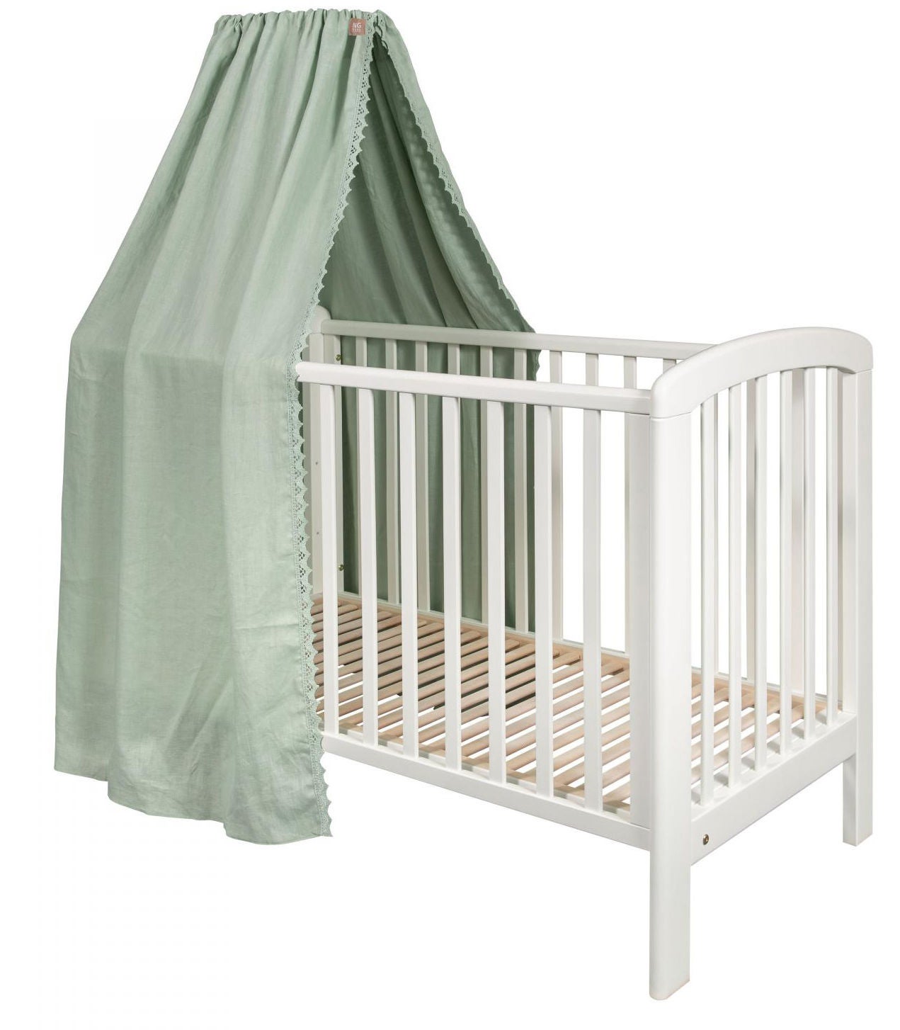 NG Baby Sänghimmel Spets|Sage Green