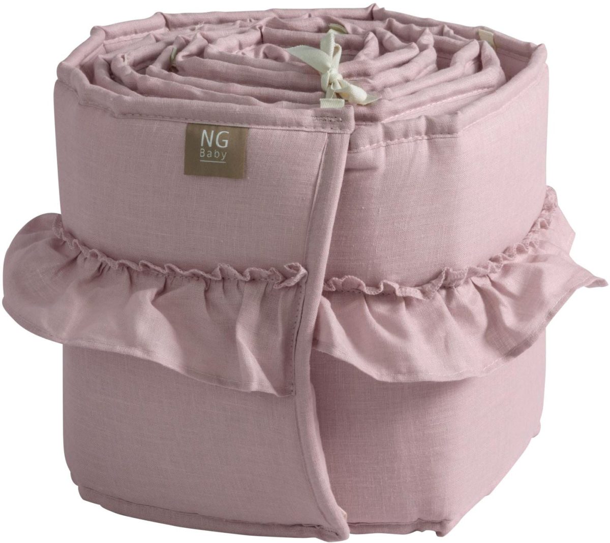 NG Baby Spjälskydd Mood Ruffles 60x120|Rose