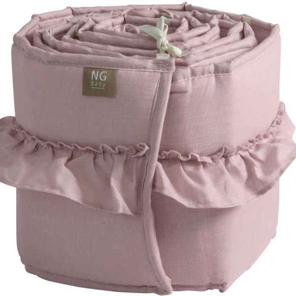 NG Baby Spjälskydd Mood Ruffles 60x120|Rose