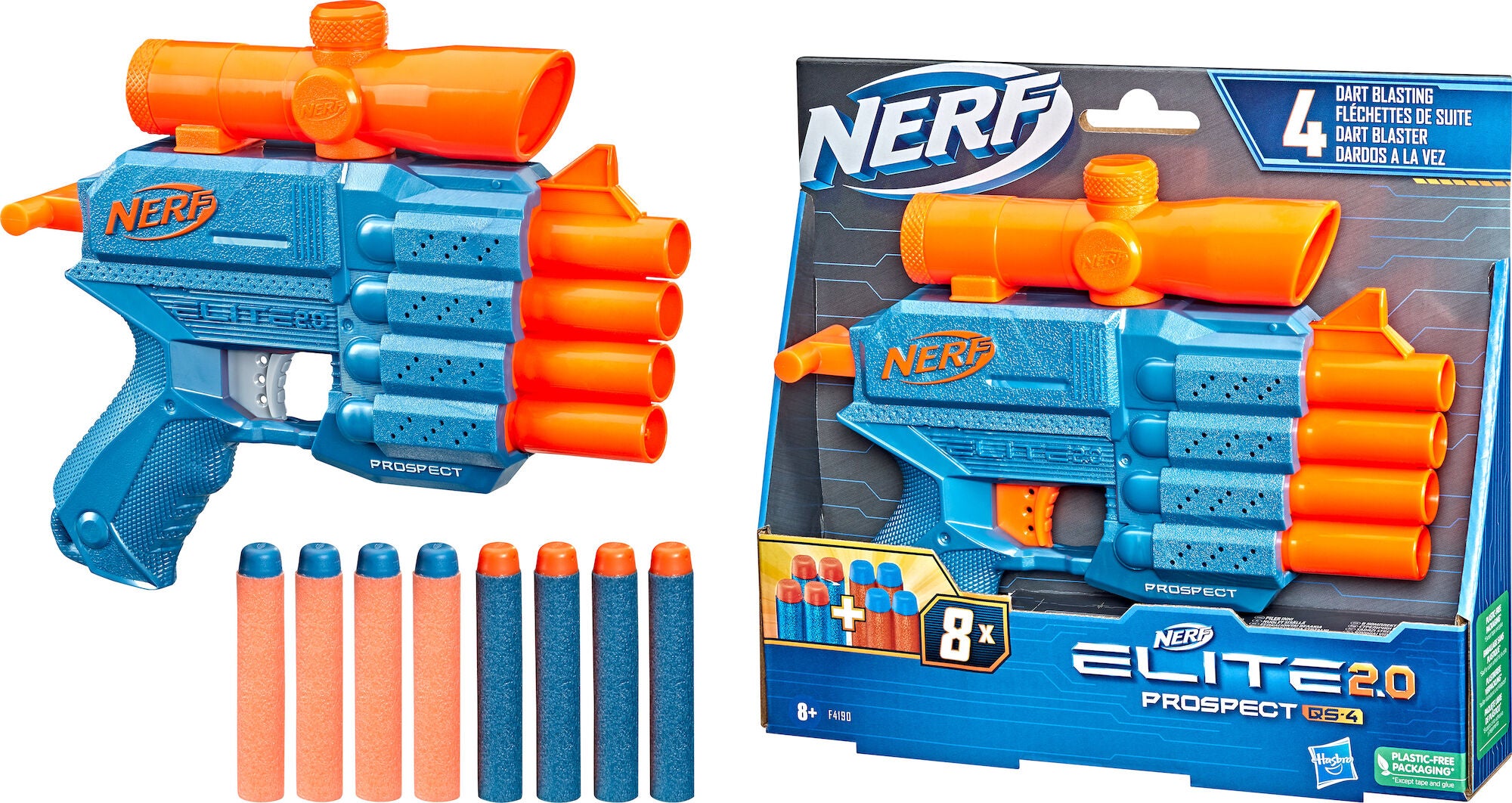 Nerf Elite 2.0 Prospect QS 4 Blaster|