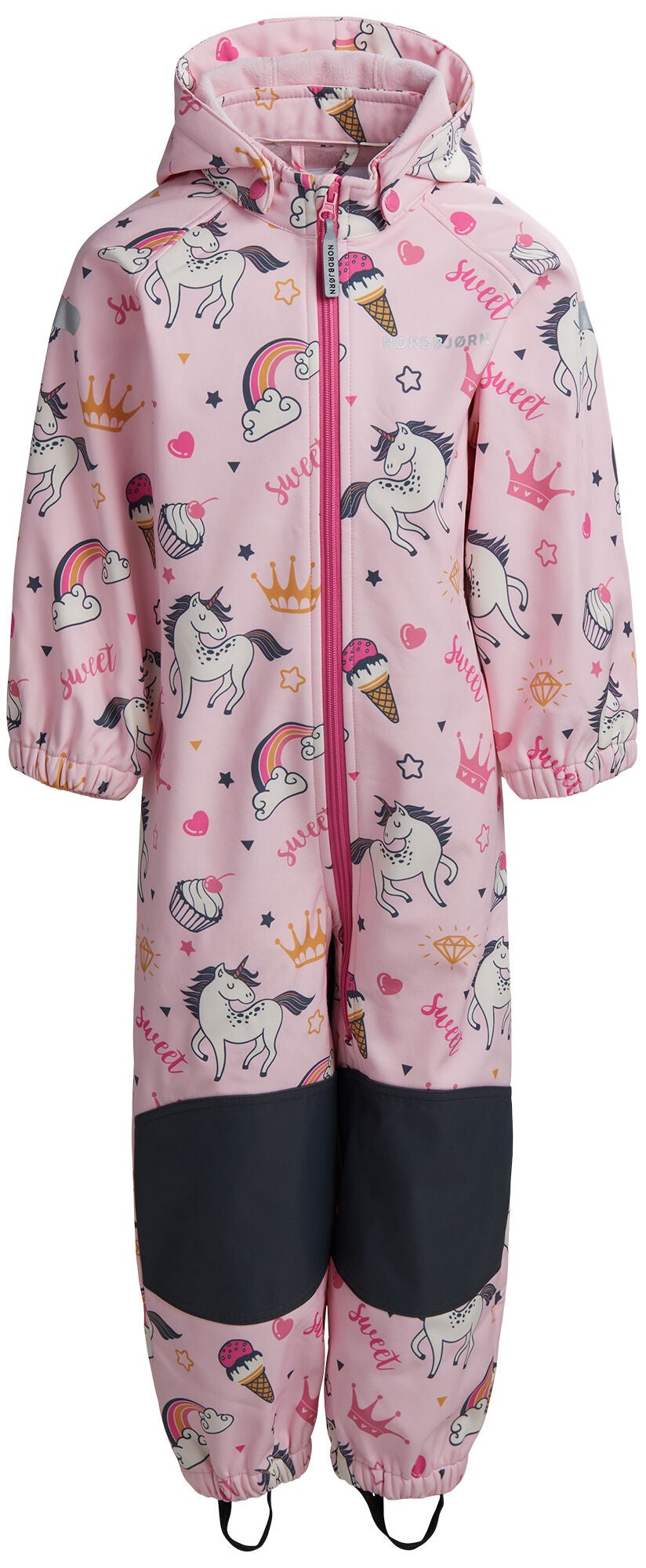 Nordbjörn Bovall Softshelloverall|Sweet Unicorn Parfait Pink