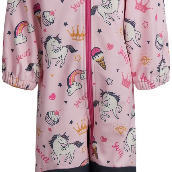 Nordbjörn Bovall Softshelloverall|Sweet Unicorn Parfait Pink