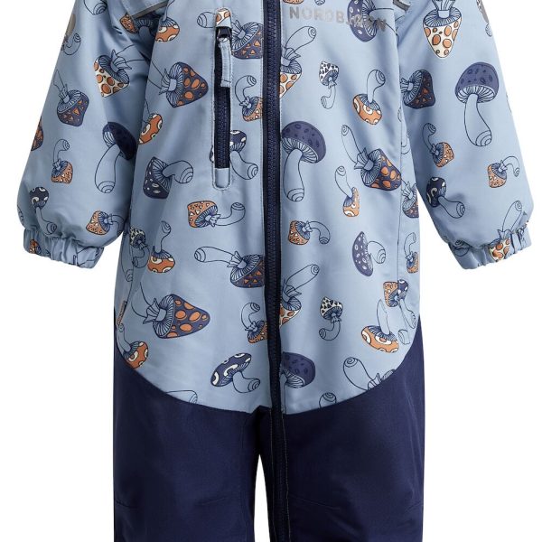 Nordbjörn Igloo Babyoverall|Mushroom Vroom Blue