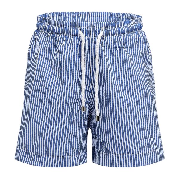 Nordbjörn Max Badbyxor|Blue White Stripes