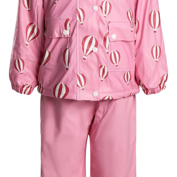 Nordbjörn Nordvik Fodrat Regnställ|Rosa