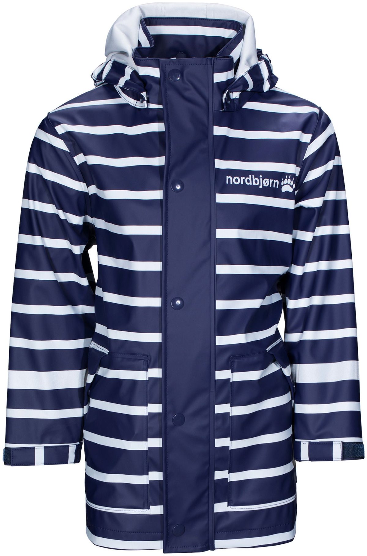 Nordbjörn Regnjacka|Navy Stripe Stl 100