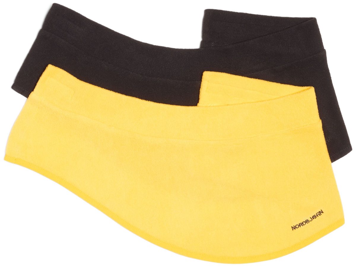 Nordbjörn Sarek Fleecekrage 2-Pack|Black/Banana