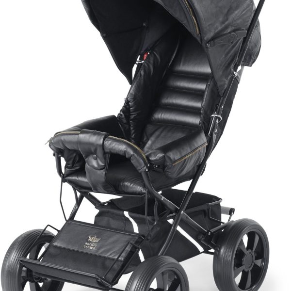 Nordic Crown Sporty Sulky|Svart läderimitation