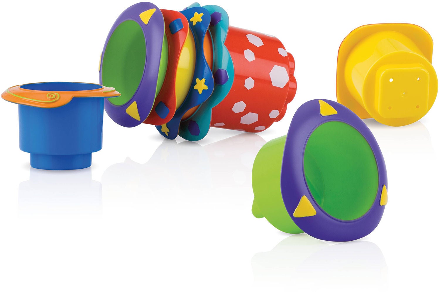 Nuby Stacking Cups Badleksak|