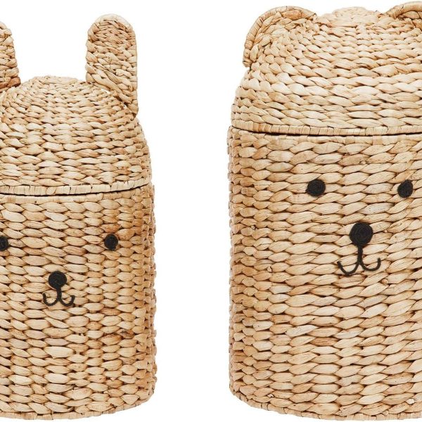 OYOY Bear &  Rabbit Förvaringskorg 2-pack|Nature