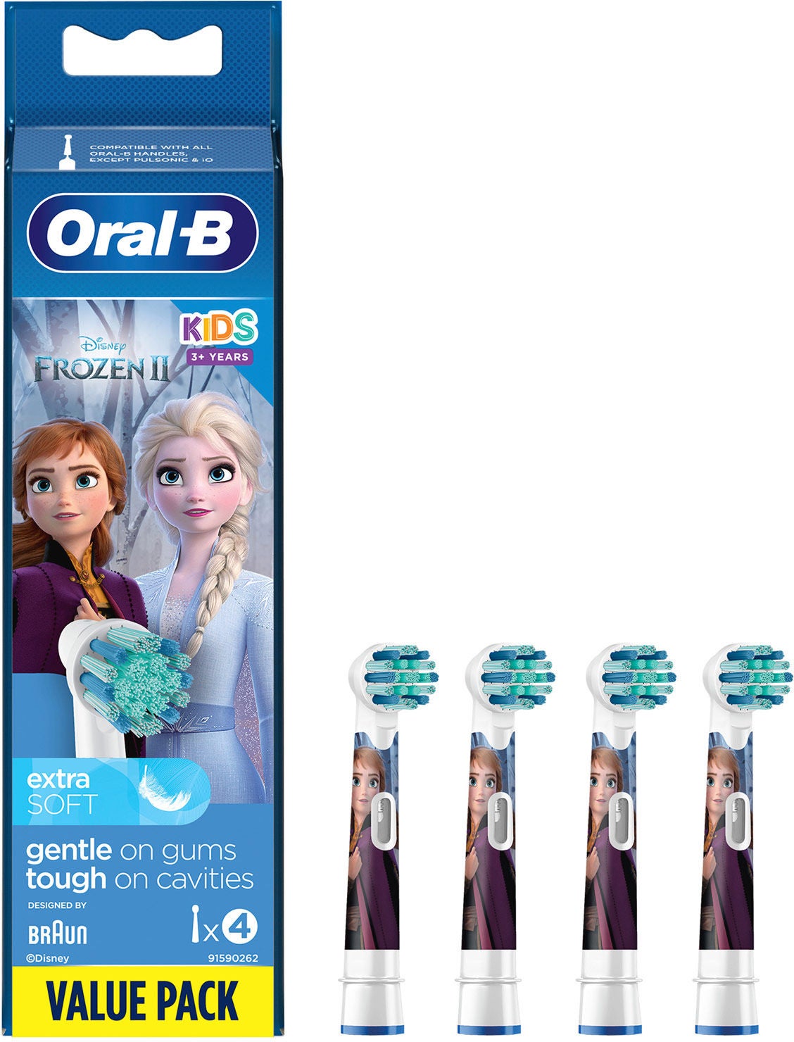 Oral B Borsthuvud Frozen 4-pack|