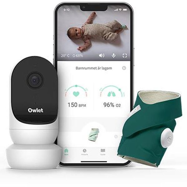 Owlet Duo Babyvakt med Cam 2|Deep Sea Green