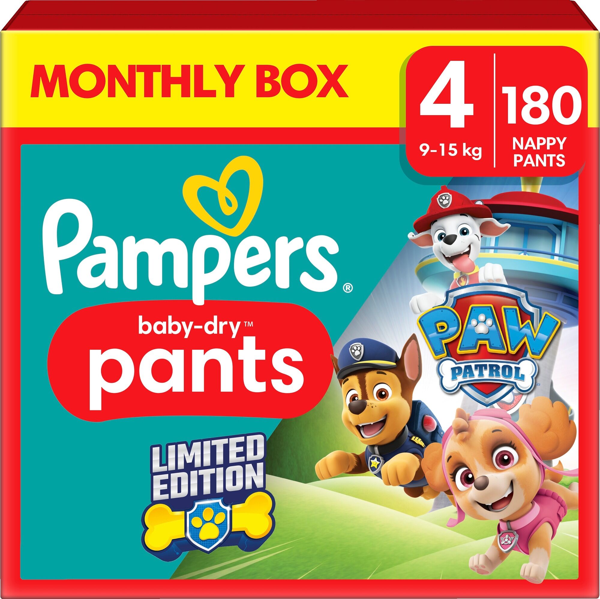 Pampers Baby Dry Pants Blöjor Stl 4 9-15 kg 180-pack