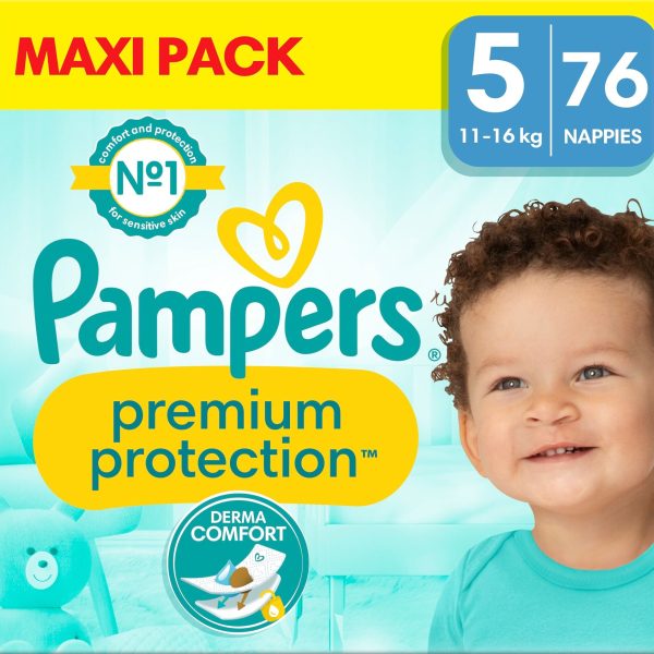 Pampers Premium Protection Blöjor Stl 5 11-16 kg 76-pack