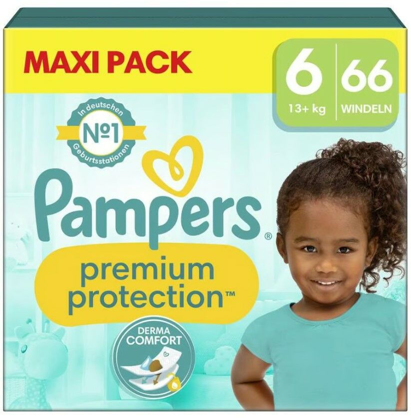 Pampers Premium Protection Blöjor Stl 6 13-18 kg 66-pack