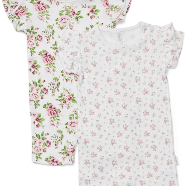 Petite Chérie Atelier Ada Jumpsuit 2-Pack|White/Flowers 56