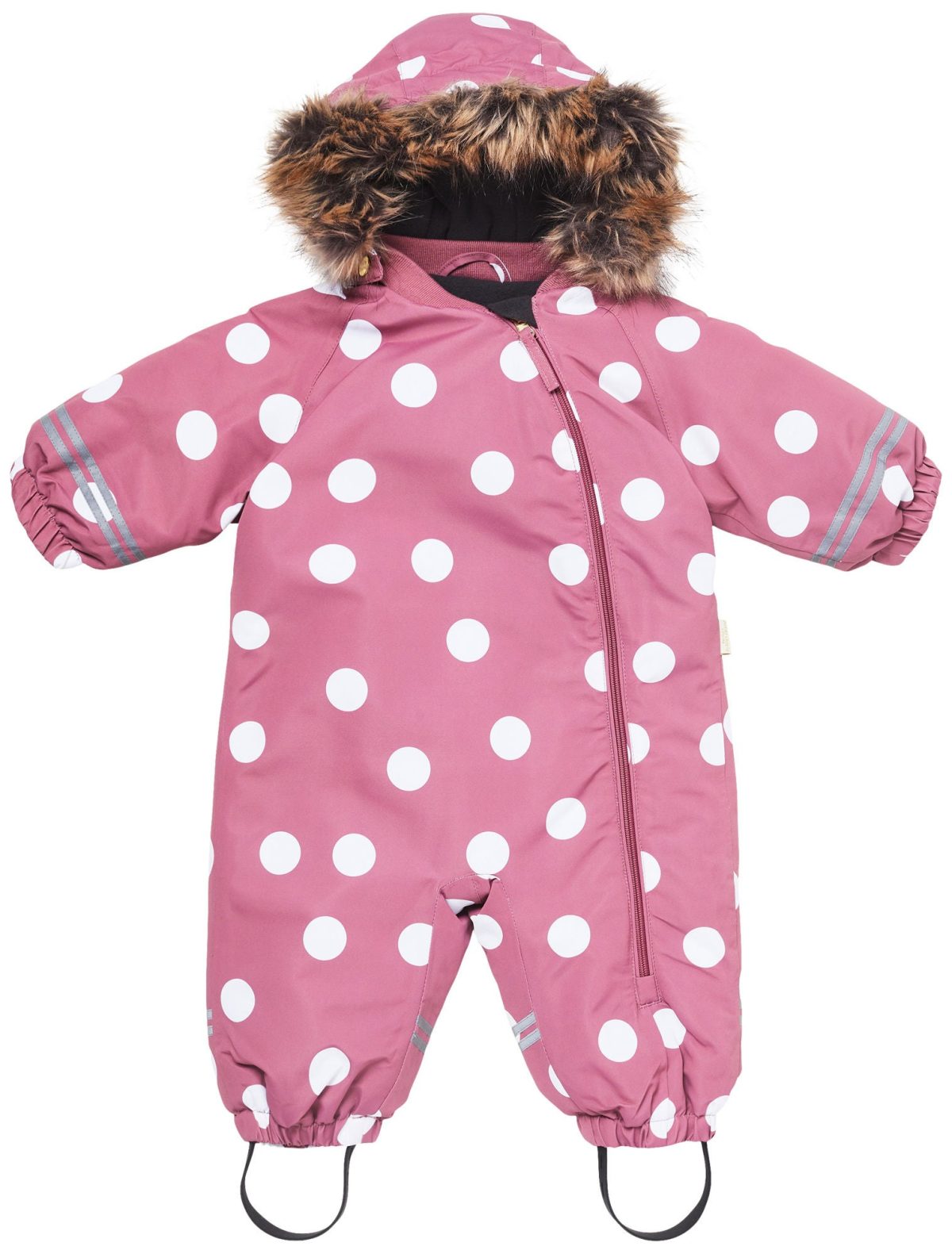 Petite Chérie Atelier Amour Babyoverall|Big Dots Mesa Rose