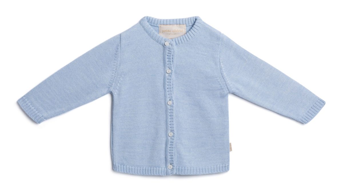 Petite Chérie Atelier Margit Cardigan Ull|Dusty Blue 74