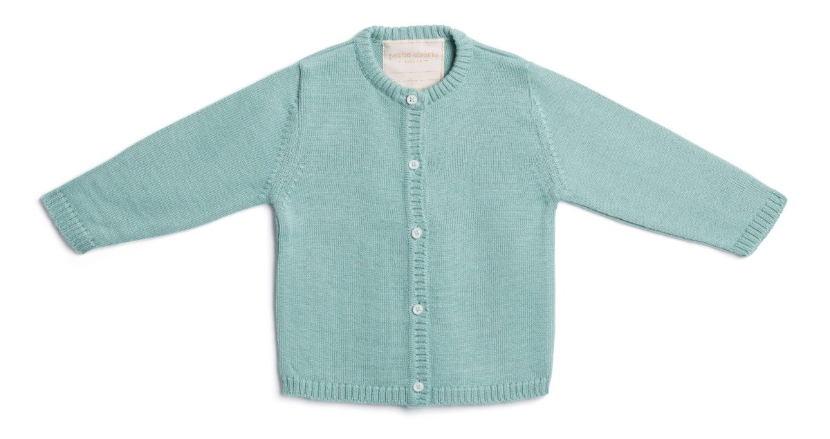 Petite Chérie Atelier Margit Cardigan Ull|Dusty Green 74