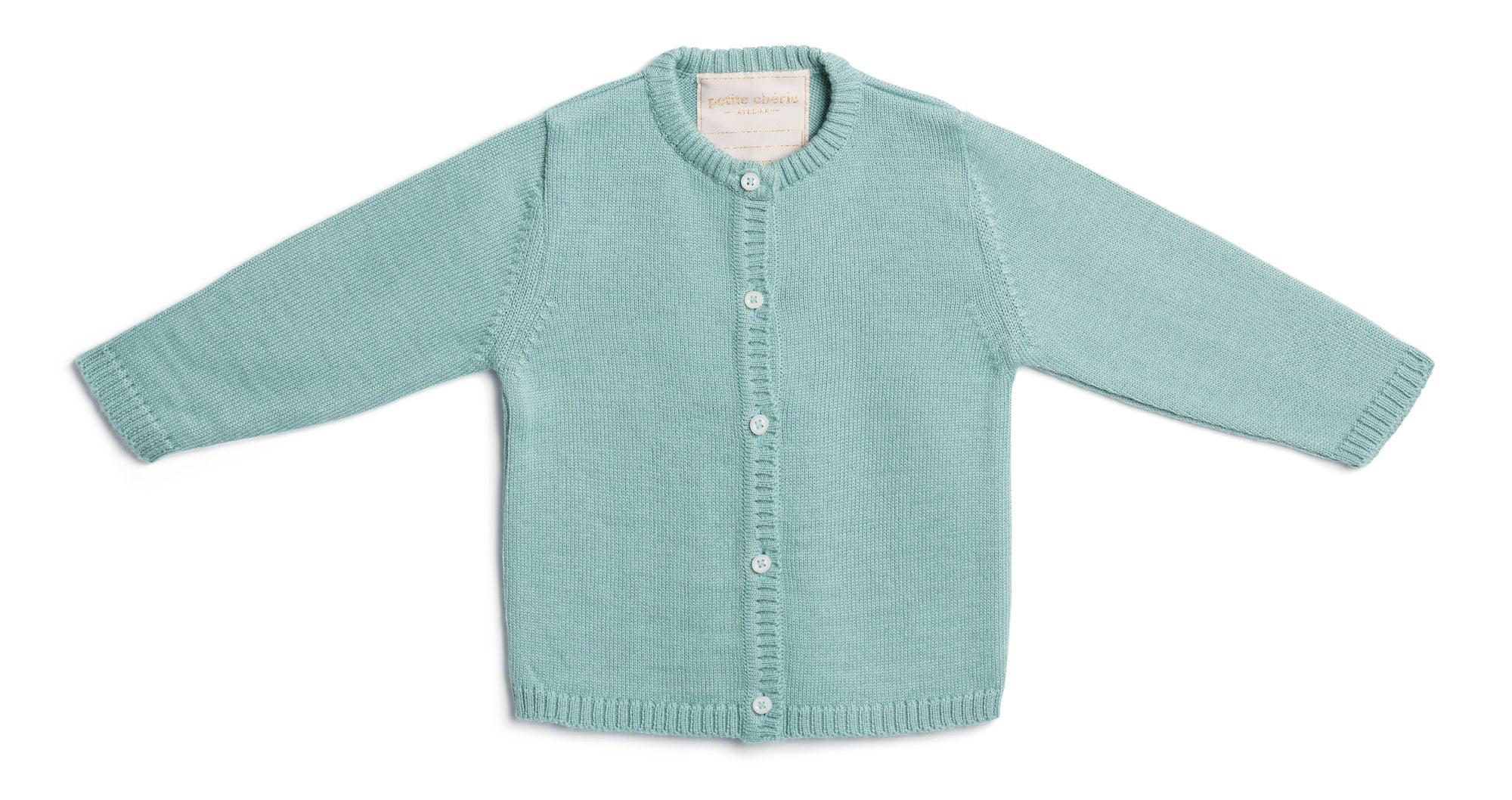 Petite Chérie Atelier Margit Cardigan Ull|Dusty Green 86