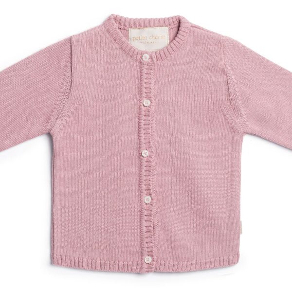 Petite Chérie Atelier Margit Cardigan Ull|Dusty Pink 80